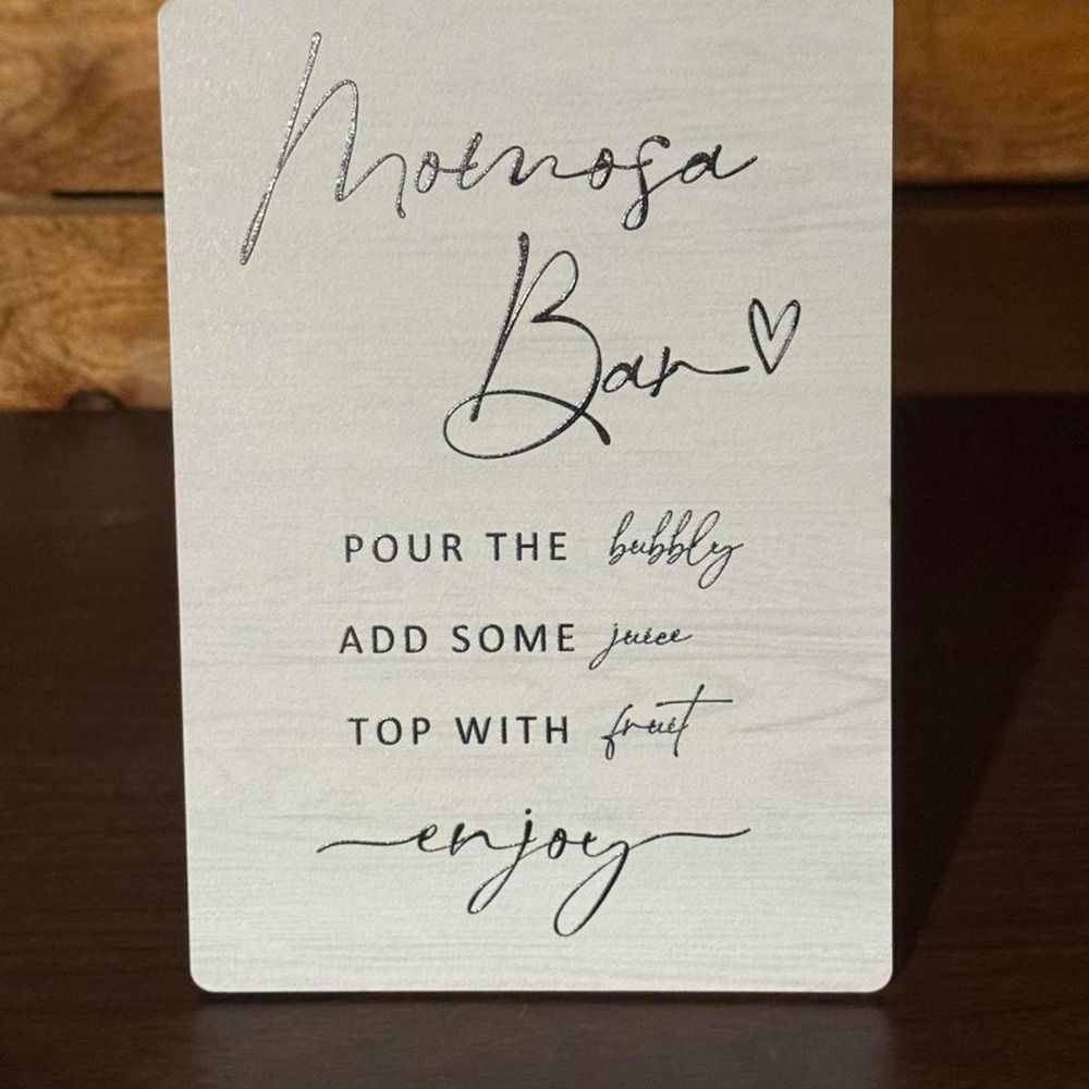 Mimosa Bar Sign Perfect for Baby Showers, Mother's Day Brunch